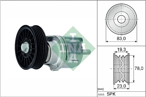 Belt Tensioner, V-ribbed belt